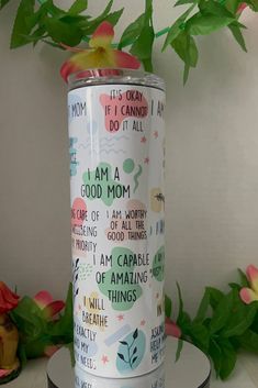 Mom Daily Affirmations Tumbler, Mom Today I Choose Me, Mom Tumbler, Mom Cup, Affirmation Cup, Mental Health Tumbler, Mental Breakdown Cup by M4AMDesigns on Etsy I Choose Me, Mom Tumbler, I Choose, Daily Affirmations, Choose Me, Affirmations