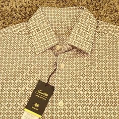 For An Additional 30 Percent Off, Just Bundle 3+ Items! Free Shipping With Orders Over $50! This Tasso Elba Short-Sleeve Shirt Is Made Out Of 100 Percent Cotton. Check Out The Design! Wear An Open Collar, Untucked. Made Of 100 Percent Cotton. Comes With An Extra Button. Made In Indonesia. Shipped From Minnesota! Classic Patterned Shirt For Spring, Classic Patterned Summer Tops, Classic Patterned Tops For Summer, Classic Fitted Patterned Tops, Classic Short Sleeve Patterned Tops, Classic Patterned Tops For Fall, 30 Percent Off, Mens Linen Shorts, Men Linen Shirt