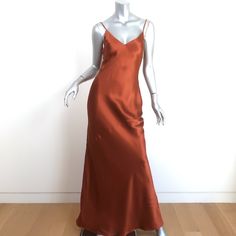 New With Tags! There Are A Few Faint Spots On Front And Back From Dress Being Tried That Should Come Out With Cleaning. Dress Does Not Have Pockets. Retails For $595! Bust 33" Waist 31" Hip 41" Total Length 58" Silk Sheath Maxi Dress For Date Night, Gathered Maxi Dress, From Dress, Maxi Shirts, Maxi Gown Dress, Column Dress, Silk Gown, Maxi Dress Navy, Maxi Shirt Dress