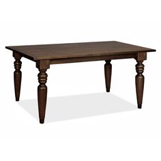 a wooden table with two legs and a square top on an isolated white background,