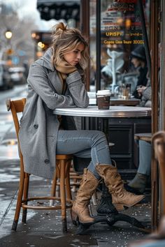 40+ Warm Cowboy Boots Outfit Ideas to Heat Up Your Cold Weather Style - From The Guest Room Vest And Boots Outfits For Women, Vintage Lace Up Boots Outfit, Fall Fits With Cowboy Boots, Casual Rustic Outfits, Wear With Cowboy Boots, Mountain Style Fashion Winter, Winter Bags Outfit, Chic Flare Jeans Outfit, How To Wear Brown Boots Outfit Ideas