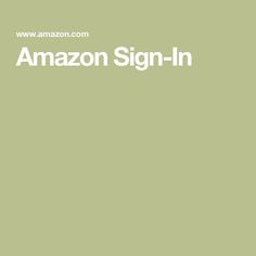 the amazon sign - in logo is shown on an apple green background with white lettering