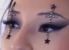 Rave Makeup, Swag Makeup, Star Makeup, Ethereal Makeup, Dope Makeup, Edgy Makeup, Goth Makeup, Creative Eye Makeup, Creative Makeup Looks