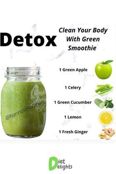 clean your body with green smoothie Quick Smoothies, Makeover Tips, Best Smoothie Recipes, Juicer Recipes, Yummy Smoothie Recipes, Healthy Drinks Smoothies, Fat Burning Smoothies