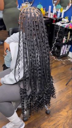 Bohemian Knotless Braids With Accessories, Medium Bohieman Knotless Box Braids, Bohemian Knotless Braids With Heart, Large Bohemian Knotless Braids With Color, Peekaboo Goddess Braids, Bohieman Knotless Box Braids, Large Boho Knotless Braids, Large Bohemian Knotless Braids, Amazing Braids