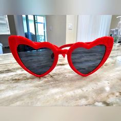 Width 2.2 Inches Length 5.7 Inches Women's Fun, Fashion Red Heart Sunglasses Red Heart Sunglasses, Heart Sunglasses, Fun Fashion, Colored Sunglasses, Red Fashion, Red Heart, New Woman, Lady In Red, Sunglasses