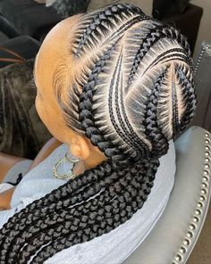 Small Feed In Braids, Ghana Braids Hairstyles, Lemonade Braids Hairstyles, Feed In Braids, Stylish Naija, Braided Hairdo, Ghana Braids