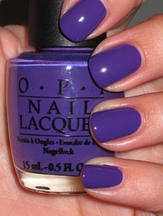 Funky Dunkey … Plain Nails, Purple Nail, Colorful Nail Designs, Get Nails, I Love Nails, Opi Nails, Fabulous Nails, Nail Polish Colors, Love Nails