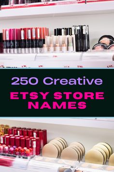 250 Creative Etsy Store Names Store Names Ideas, Name Ideas, Unique Products, Business Ideas, Different Types, Brand Identity