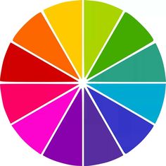 a color wheel with different colors in it