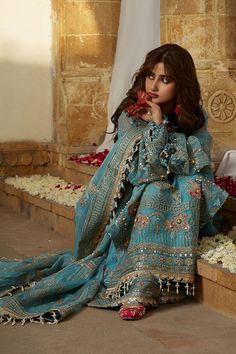 Mohsin Naveed Ranjha, Pakistani Boutique, Pakistani Designer Clothes, Asian Designers, India Dress, Pakistani Wedding Dress, Desi Clothes, Traditional Indian Outfits, Embroidered Organza