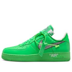 Nike Off-White x Air Force 1 Low 'Brooklyn' DX1419-300 (AF1/SNKR/Skate/Casual/Classic) Urban Green Custom Sneakers With Vulcanized Sole, Urban Green Sneakers For Streetwear, Green Nike Air Force 1 For Streetwear, Green Urban Custom Sneakers For Sports, Green Low-top Nike Air Force 1 For Streetwear, Nike Urban Custom Green Sneakers, Nike Urban Green Custom Sneakers, Nike Green Skate Shoes For Sports, Urban Nike Custom Green Sneakers