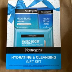 New In Box! Set Comes With 3 Items: - Whipped Body Balm For Dry To Extra Dry Skin (7 Oz) - Cleansing Towelettes With Hyaluronic Acid (25 Ct) - 100% Hydrogel Mask (1 Ct) Questions? Leave A Comment Below! Neutrogena Hydro Boost Mask, Glycerin Face, Hydrogel Mask, Dry Skin Body Lotion, Neutrogena Oil, Acne Moisturizer, Facial Cleansing Wipes, Hyaluronic Acid Moisturizer, Retinol Moisturizer