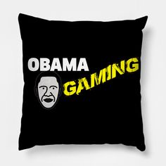 Obama Gaming -- Choose from our vast selection of throw pillows to match with your desired size to make the perfect custom pillow. Pick your favorite: Movies, TV Shows, Art, and so much more! Available in extra small, small, medium, large. For beds, couches/sofas, love seats, and chairs. Perfect for decoration. Gaming Pillow, Custom Pillow, Custom Pillows, Sofa Couch, Love Seat, Favorite Movies, Tv Shows, Gaming, Throw Pillows