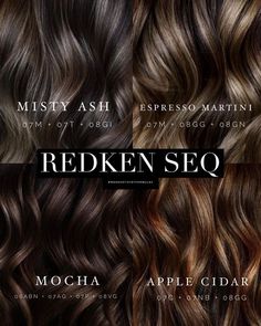 Redken Toner, Ashy Brown Hair, Blond Beige, Brown Hair Color Shades, Ash Brown Hair, Redken Shades