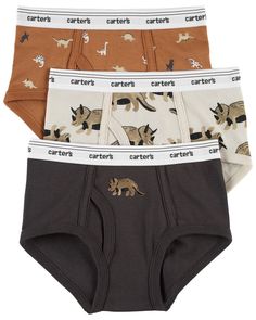 Crafted In Soft Cotton, These Briefs Are Equipped With A No-pinch Elastic Waistband And A Tag-free Label. Cotton Multi-pack Bottoms For Loungewear, Casual Gray Multi-pack Bottoms, Casual Gray Bottoms Multi-pack, Mens Innerwear, Boys Socks, Baby Boy Accessories, Free Label, Free Jeans, Lingerie Collection