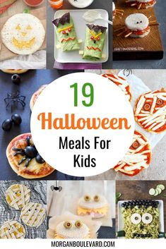 halloween meals for kids with the title overlay