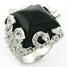 Description Customizing elegance at its best, you will love this brass ring. Embellished with the jet black synthetic onyx, this dainty ornament will perfectly complement your stylish outfits. It will make a lovely birthday gift, engagement ring, and much more. This attractive accessory will be a priceless asset to your jewelry collection. Product Features: Rhodium plated ring for women Black jet colored onyx synthetic stone Stone shape: square Band style: traditional Ring size: women's 8 Weight (approx): 14.27 (g) Material(s): brass/synthetic onyx Product Specifications Weight Width Height Depth 0.03 LBS 3.00" 3.00" 3.00" Warning: CHOKING HAZARD-Small Parts Adult Supervision Required. Mens Gold Band, Jet Stone, Cheap Engagement Rings, Swarovski Crystal Rings, Simulated Diamond Rings, Mens Gold Rings, Trendy Fashion Jewelry, Black Ring, Sparkle Jewelry