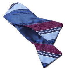 Textured Bar Stripe Silk Jacquard Bow Tie in Navy, Indigo, and Berry by Dion Neckwear Luxury Silk Neckwear For Men, Luxury Silk Women's Neckwear, Luxury Silk Neckwear For Women, Living Life To The Fullest, Stripe Silk, Tie Styles, Living Life, Intricate Designs, Greek Mythology