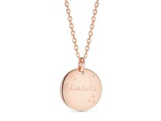 Personalized Illustration Necklace | Merci Maman Mother's Day Engraved Gold Plated Necklaces, Mother's Day Custom Engraved Round Necklace, Mother's Day Engraved Round Pendant Necklace, Pink Engraved Round Necklace, Gold-tone Engraved Necklace For Gift, Personalised Jewellery Necklaces, Small Charms, Engraved Necklace, Metal Necklaces