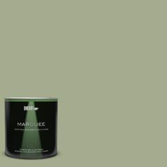 a green paint can with the words marquee on it