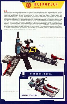 an advertisement for the metroplex toy from the early 20th century, with instructions on how to use it