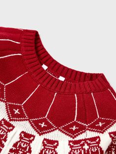 Matching Christmas Sweaters, White Only, Nutcracker Christmas, Matching Family Outfits, Long Style, Family Outfits, Matching Top, Made In China, Red Sweaters