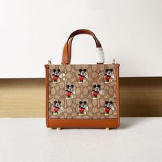 #ad Premium COACH X Disney Dempsey Tote22 Signature Mickey Mouse print CM199 outlet New JPN, Fashion Bags Coach X Disney, Coach Disney, Mickey Mouse Print, Mouse Print, Style Coach, Outlet Store, Pebbled Leather, Snap Closure, Fashion Bags