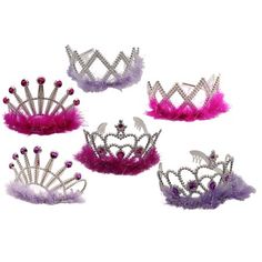 Treasure Co Trio Princess Tiara Crowns Dress Up (6 Pack, Styles Vary) Plastic, Feathers, Play Pretend, Party Favor Color: Silver. Trio Princess, Kids Tiara, Aladdin Birthday Party, Play Pretend, Princess Tiara, Pretend Play Toys, Preschool Toys, Birthday Shopping, Tiaras And Crowns