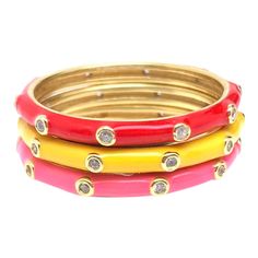 I'm sexy, I'm cute, I'm popular to boot." Embrace your inner cheerleader and show your colors with pride with our stack of three enamel rings. Our enamel stack ring features 10 zircon stones set in sterling silver plated with 18k yellow gold. 2mm wide. Trendy Red Stackable Jewelry, Enamel Rings, Stack Ring, Stacking Ring Set, Enamel Ring, Bring It, Navy Pink, Stacking Rings, Stone Settings