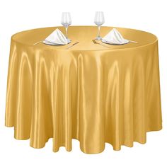 PRICES MAY VARY. Super size: our gold round satin table cover measures about 120 inches / 304 cm, large enough to decorate a table that can accommodate 16-18 persons; the beautiful design will instantly heighten the elegance of your table, a great choice for your gatherings Superb material: made of high-quality satin material, the round satin tablecloth is smooth and delicate, soft and comfortable to touch, with good brightness and drooping feeling, not easy to deform or damage; what's more, it Banquet Table Decorations, Table Covers Wedding, Birthday Table Decorations, Stained Table, Fabric Table, Round Table Covers, Table Skirt, Mantel Redondo, Birthday Table