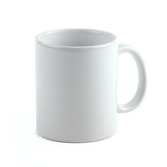 a white coffee mug on a white background