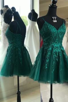 Green Lace Prom Dress, Emerald Green Homecoming Dresses, Homecoming Dresses Green, Prom Dress Short Lace, Prom Dress Short, Prom Dress Black, Green Homecoming Dresses, Tulle Homecoming Dress, Graduation Dresses