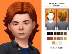 Sims 4 Lucas Hairstyle Sims 4 Cc Patreon Child, Sims 4 Kids Hair, Ts4 Kids, Toddler Hair Sims 4, Sims 4 Cc Shoes, 4 Characters, Male Hair, Hair Pack, Sims 4 Characters