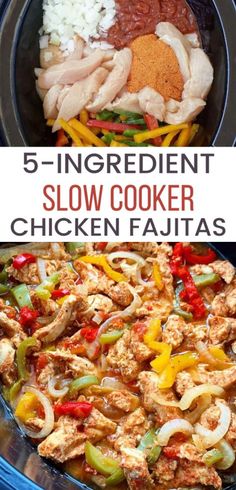 chicken fajita recipe in a slow cooker