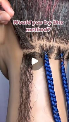 Nay | Naperville, IL Hairstylist/ Braider on Instagram: "Have you ever seen this technique for doing braids?   Full tutorial on my YouTube channel showing different methods on how to feed in hair for braids. Link in my bio or comment learn below and I will send you the direct link.   ✨The Glamtician   #knotlessbraider #knotlessbraidschicago #learntobraid #braidtutorials #howtobraid #youtuber #youtubevideos #youtubechannel #youtubehair #youtubebraider #youtubevideo" How To Insert Hair Extensions, Sectioning For Box Braids, How To Install Braid Extensions, Tri Color Box Braids, Feeding Hair Into Braids, How To Stretch Braiding Hair, How To Put In Braid Extensions, How To Braid In Colored Hair, How To Put Weave In Your Hair