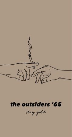 two hands holding a lit candle with the words, the outsides'6 story gold