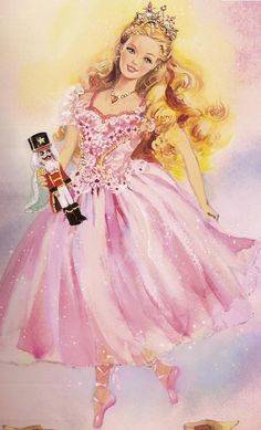 Barbie in the Nutcracker - Barbie in the Nutcracker Photo (13789302) - Fanpop Vintage Barbie Art, Painting Barbie, Barbie Artwork, Barbie Films, Barbie In The Nutcracker, Fairytale Christmas, Barbie Nutcracker, Barbie Classic, Barbie Wallpaper