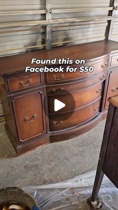 an old dresser with the words found this on facebook for $ 350