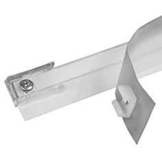 an image of a metal door handle on a white background with clippings and tape