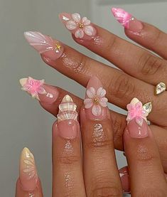 ❤️ welcome to my shop.❤️ Hope you can find your favorite nails. 💎 All sets are made as a high-quality professional,non-toxic products. * Handmade * Durable * High-quality * Comfortable fit * Reusable * Handmade Luxury press on nails that are suitable for all occasion. 💎 Package Contains * 10 luxury handmade press on nails * 24 Adhesive Glue * 1 mini file * 1 mini buffer * 1 cuticle stick 💎 𝐒𝐢𝐳𝐞: * XS : 15mm, 12mm, 13mm, 11mm, 9mm * S: 16mm, 13mm, 14mm, 12mm, 9mm * M: 17mm, 13mm, 14mm, 12mm, 10mm * L: 18mm, 14mm, 15mm, 13mm, 11mm If you would like a custom size, please fill out the personalization section under the product options. I'm happy to help you measure your nail size if you're not sure how. 💎 How to Apply a Press On Nail Please refer to our user guide as pictured in the lis Seashell Nails, 3d Flower Nails, Glamorous Nails, Pink Acrylic Nails, Birthday Nails, Floral Nails