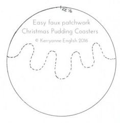 Felt Coasters Free Pattern, Christmas Applique Patterns Templates, Christmas Applique Patterns, Coaster Template, Ako Kresliť, Pumpkin Coasters, Felt Template, Shabby Art Boutique