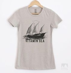 Buy Any 3 Get 4th Free - Shop Sailing Vitamin Sea T-shirts & Tank Tops and hundreds of other designs from Evertree Clothing ✓ Soft & Stylish For Everyday Wear! Graphic Print Crew Neck T-shirt For Sailing, Casual Sail-colored Top With Graphic Print, Casual Sail Colored Top With Graphic Print, Cotton Graphic Print Tops For Sailing, Crew Neck Graphic Print Top For Sailing, Crew Neck Graphic T-shirt For Sailing, Crew Neck T-shirt With Graphic Print For Sailing, Cotton Graphic Print T-shirt For Sailing, Graphic Print Cotton T-shirt For Sailing