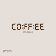 the word coffee is made up of letters that spell it's time to drink