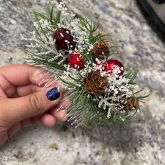 Christmas Floral Hair Comb Christmas Hair Clip Bridal Floral Comb Handmade Flower Comb Photo Shoot Hair Flower Comb - Etsy Loose Chignon, Floral Comb, Floral Hair Combs