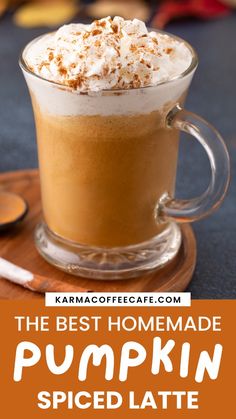 the best homemade pumpkin spiced latte