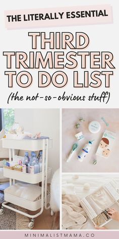 To Do Before Baby Arrives, Trimester To Do List, 3rd Trimester Pregnancy, Postpartum Period, Pregnancy Checklist