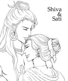 the princess and prince are hugging each other in this coloring page for adults to color