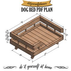 a wooden bed frame with measurements for the top and bottom part, including two sides