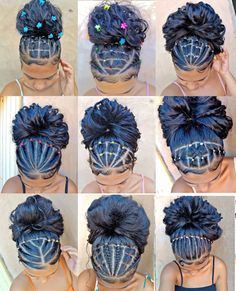 Baby Girl Hairstyles Curly, Different Hair Styles, Undercut Long Hair, Curly Hair Beauty, Black Ponytail Hairstyles, Hair Inspiration Long